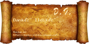 Dankó Ildikó névjegykártya